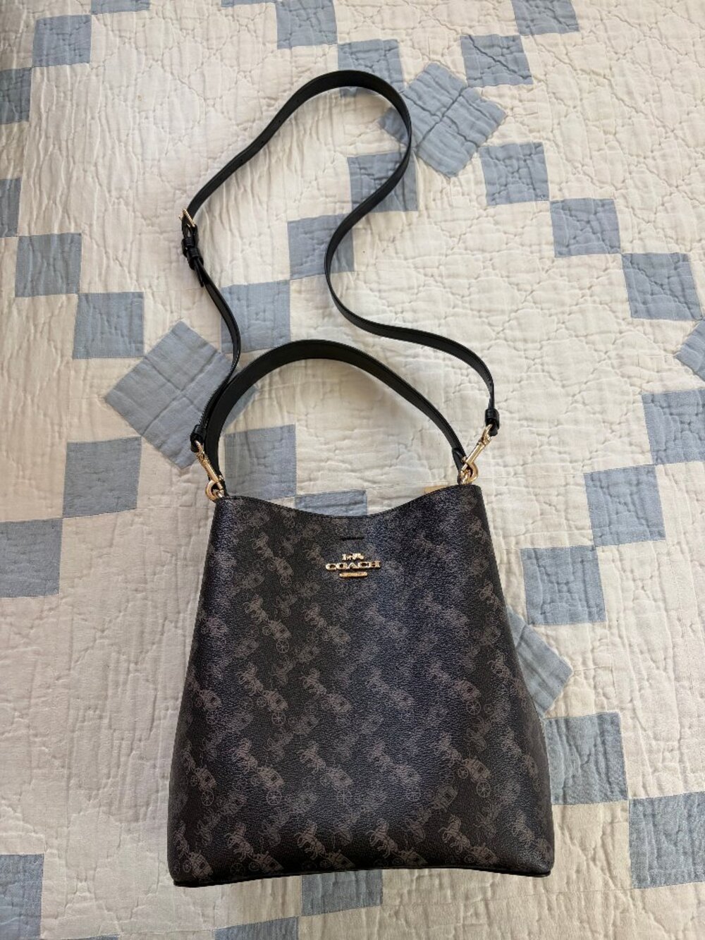 Coach Town Bucket Bag with Horse and Carriage Print - Picture 3 of 7